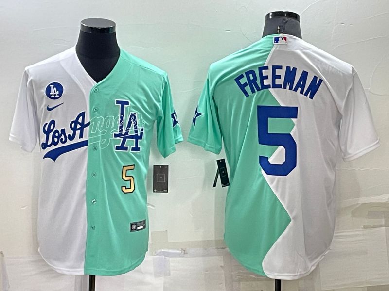 Men Los Angeles Dodgers #5 Freeman green white Nike 2022 MLB Jersey2->los angeles dodgers->MLB Jersey